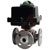 Dwyer Instruments - WE34-GTI05-T2-C - 3-Way Flanged SST Ball Valve 24 VAC Flow Path B 1-1/2