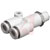 SMC Corporation - KQ2U08-02S - Push In 8 mm R 1/4 Male PP Pneumatic Y Threaded-to-Tube Adapter PBT Brass|70402665 | ChuangWei Electronics