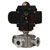 Dwyer Instruments - WE33-DTD01-T3-D - 3-Way Tri-Clamp SST Ball Valve 24 VDC Flow Path C 3/4