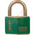 ABUS USA - T84MB/40 KD GRN - Green KD Shackle 13/16in H 1/4in D 1-13/16in W 4 Pin Vinyl Casing Brass Padlock|70567136 | ChuangWei Electronics