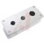 Hoffman - E3PBG - 8.0 x 3.25 x 2.75 in. Gray Steel 22.5 mm 3 Hole Push Button Enclosure|70308597 | ChuangWei Electronics