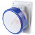 RS Pro - 7959873 - 200-250 V 16A IP67 Blue Flush Mount Female 2P+E Strt Hvy Duty Pwr Conn Skt IP66|70653885 | ChuangWei Electronics