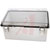 Bud Industries - PTQ-11073-C - PTQ Series 17.72x13.78x6.3 in. Clear Cover PC 10% Fiberglass Box-Lid Enclosure|70576440 | ChuangWei Electronics