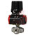 Dwyer Instruments - WE31-CDA02-T2-AC00 - 3-Way NPT SST Ball Valve 24 VACSolenoid Flow Path B 1/2