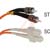 Quest Technology International, Inc. - NFO-SCST-M6DX-5M - ST-SC 5M DUPLEX MULTI MODE FIBER OPTIC PATCH CORD|70121428 | ChuangWei Electronics