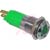 Wamco Inc. - WL-19210251 - SATIN BEZEL 12V GREEN 14MM INDICATOR|70117707 | ChuangWei Electronics