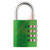 ABUS USA - 145/40 GRN - Green Shackle 6mm Dia 41.5mm W 77mm H 4 Dial Combo Padlock|70567049 | ChuangWei Electronics