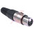 RS Pro - 458008 - 4 way nickel finish XLR plastic socket|70638458 | ChuangWei Electronics