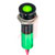 APEM Components - Q8F1BXXHG02E - IP67 2VDC No Resistor Hyper Green Black Chrome Flush 8MM LED INDICATOR|70666105 | ChuangWei Electronics