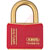 ABUS USA - T84MB/40 KD RED - Red KD Shackle 13/16in H 1/4in D 1-13/16in W 4 Pin Vinyl Casing Brass Padlock|70567134 | ChuangWei Electronics