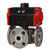 Dwyer Instruments - WE34-IDA07-T4 - 3-Way Flanged Stainless Steel Ball Valve  Flow Path D 2-1/2