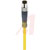 Lumberg Automation / Hirschmann - RSMV 3-593/10 M - 11083 YELLOW PVC 10 METER 3 POLE M8 MALE STRAIGHT CORDSET|70635873 | ChuangWei Electronics