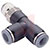 Norgren - C24680428 - Tee Swiv 1/4 1/4NPT FITTING|70455763 | ChuangWei Electronics