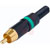 Neutrik - NYS373-5 - Rean Plugs RCA - gold contact - green|70549475 | ChuangWei Electronics