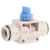 SMC Corporation - VHK3-12F-12F - 0 - +60degC PBT Blue Rotary Knob Pneumatic Manual Control Valve|70403123 | ChuangWei Electronics