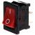 RS Pro - 419748 - 16 A@ 125Vac +85 deg C -20 deg C 13mm 19.8mm On-Off Red SPST Rocker Switch|70791278 | ChuangWei Electronics