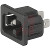 Schurter - 6120.5315 - 250V ac 15(UL & CSA)A Rated At 10(IEC)A Quick Connect Term C16A IEC Conn Plug|70435421 | ChuangWei Electronics