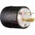 Pass & Seymour - L520P - White Front Black Back 125V 20A IP20 Turnlok 3 Wire Grouding Plug|70050634 | ChuangWei Electronics