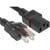 Volex Power Cords - 17569 10 C3 - SJT BLACK 18(41x34)2500WATT 60DEG 3 COND PLASTIC DETACHABLE UNSHLDED 9FT 10IN|70115931 | ChuangWei Electronics