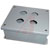 Hammond Manufacturing - 1437MF - 22.5mm Diameter Steel 4 Hole Grey Hammond 1437 Control Station Enclosure|70306355 | ChuangWei Electronics